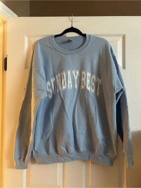 Gildan Light Blue Crewneck Sweatshirt with Tag